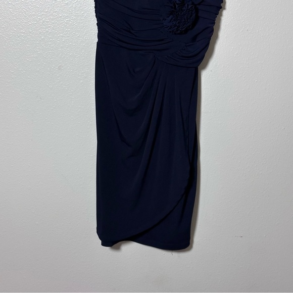 Sweet Storm Women Party One Shoulder Navy Blue Dress size small - Picture 3 of 9
